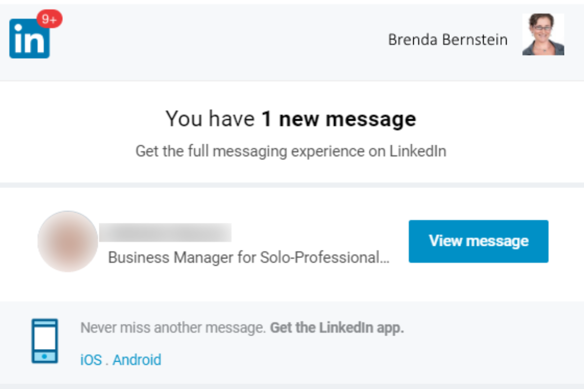 View Message: LinkedIn’s New Frustrating Email Functionality