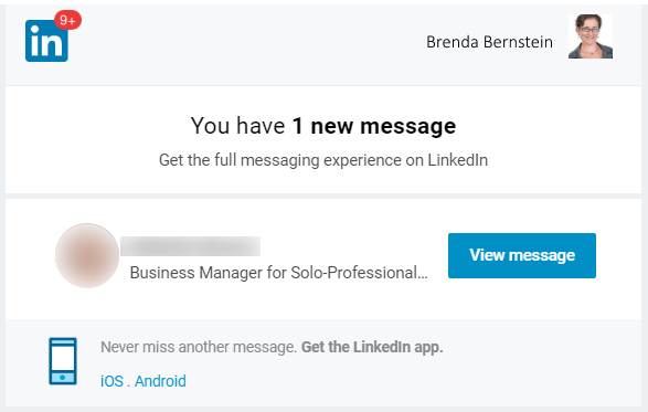 View Message: LinkedIn's New Frustrating Email Functionality